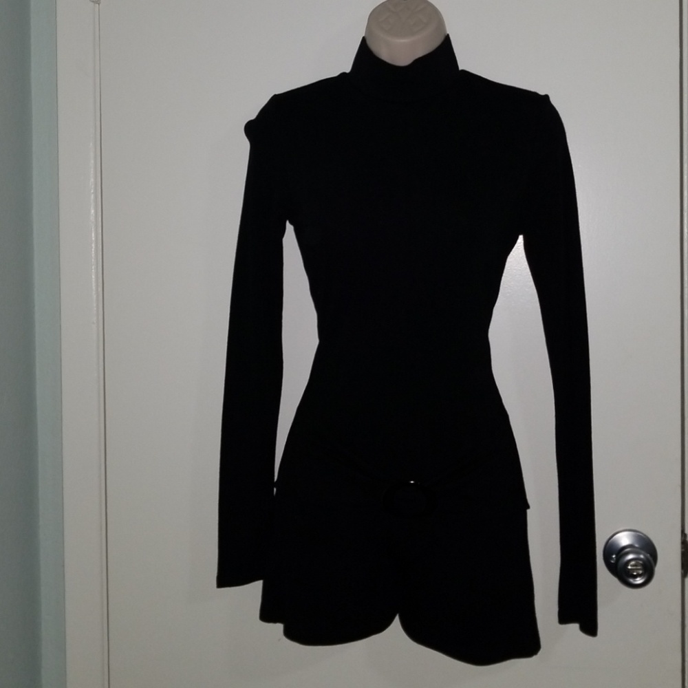 Black short bodysuit